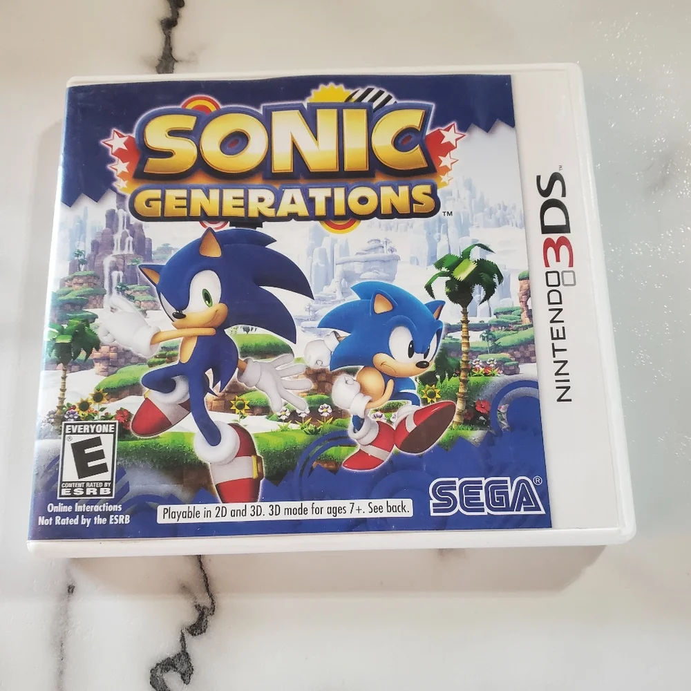 Sonic Generations Nintendo 3DS Video Game SEGA *TESTED*